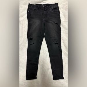 LuLaRoe Black Distressed Skinny Jeans Size 30 (10/12)